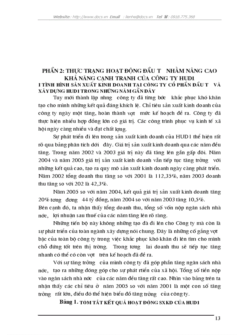 image for page Một số hoạt động đầu tư nhằm nâng cao khả năng cạnh tranh tại Công ty Cổ phần đầu tư và xây dựng HUD1 trong giai đoạn hiện nay