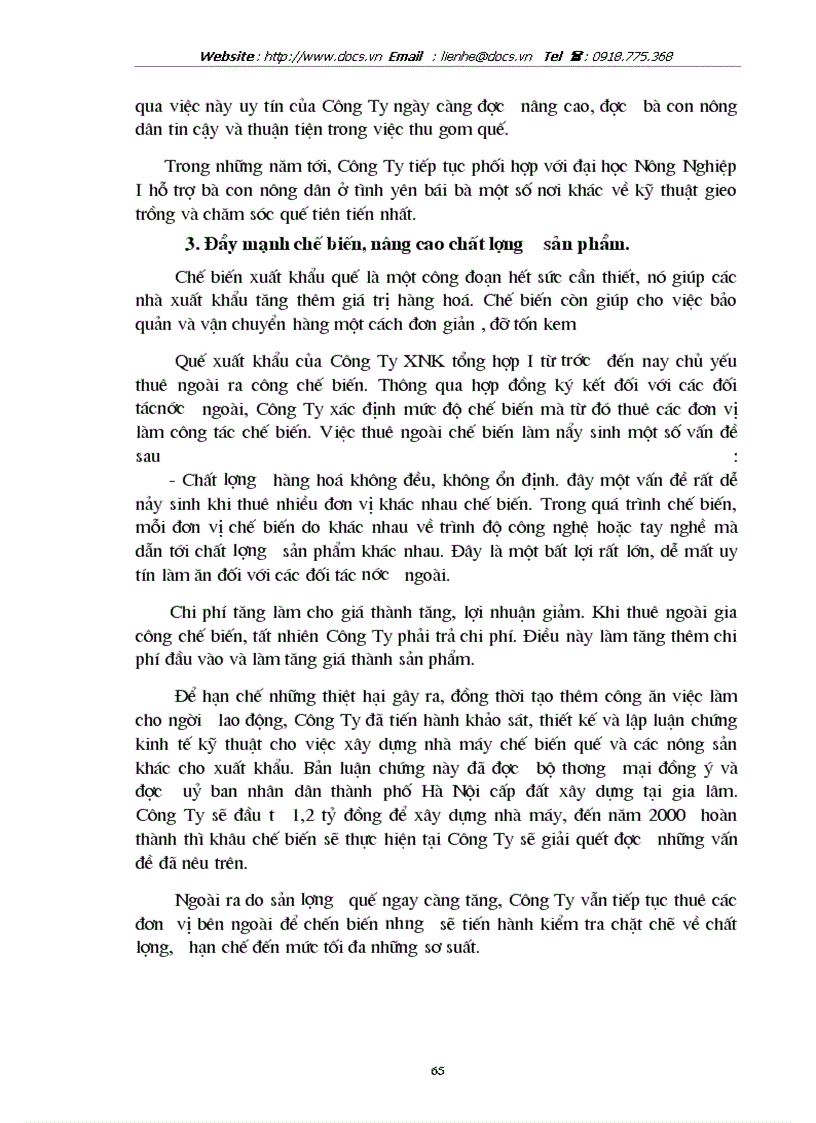 image for page Một số giải pháp nhằm thúc đẩy hoạt động kinh doanh xuất khẩu quế ở Công Ty XNK tổng hợp I Hà Nội