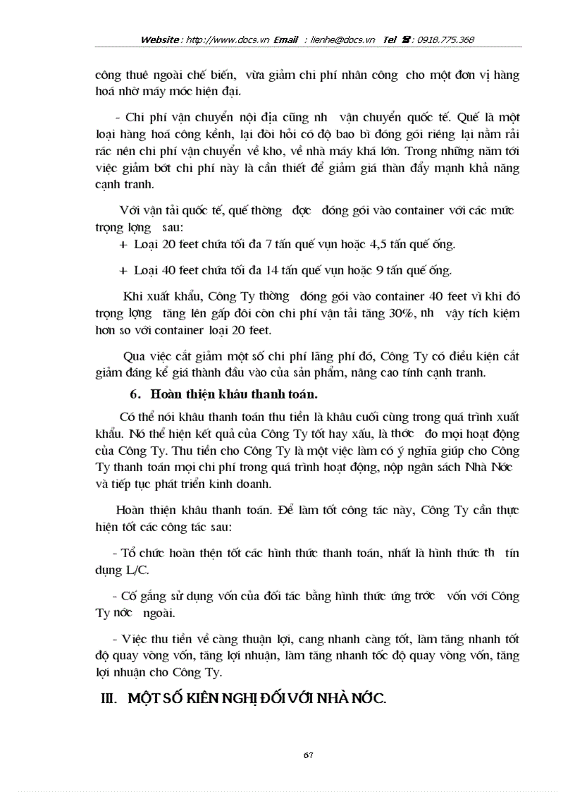 image for page Một số giải pháp nhằm thúc đẩy hoạt động kinh doanh xuất khẩu quế ở Công Ty XNK tổng hợp I Hà Nội