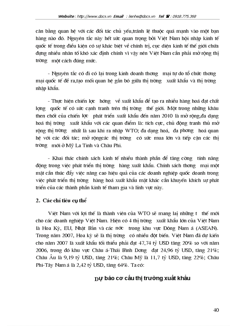 image for page Cơ cấu thị trường xuất khẩu hàng hoá của Việt Nam Thực trạng và xu hướng chuyển dịch cơ cấu thị trường