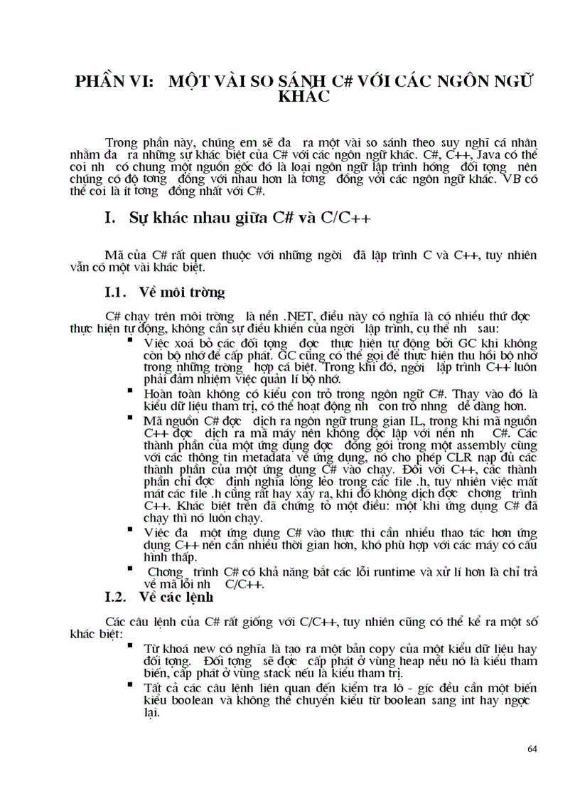 image for page Giới thiệu sơ bộ về NET và C cùng với một số vấn đề nâng cao trong ngôn ngữ C