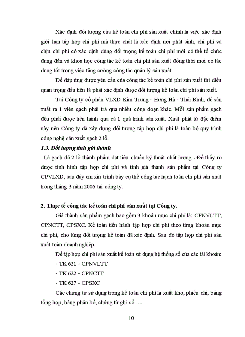 image for page Hoàn thiện tổ chức kế toán chi phí sản xuất và tính giá thành tại công ty cổ phần vlxd kim trung hưng hà thái bình