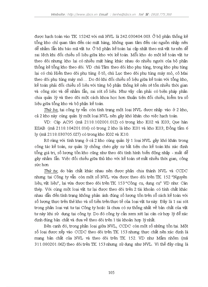 image for page Hoàn thiện kế toán nguyên vật liệu công cụ dụng cụ tạo Công ty Cổ phần xi măng Bỉm Sơn