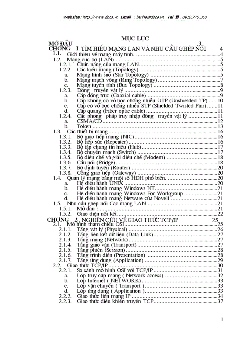 image for page Ghép nối mạng LAN bằng giao thức TCP IP