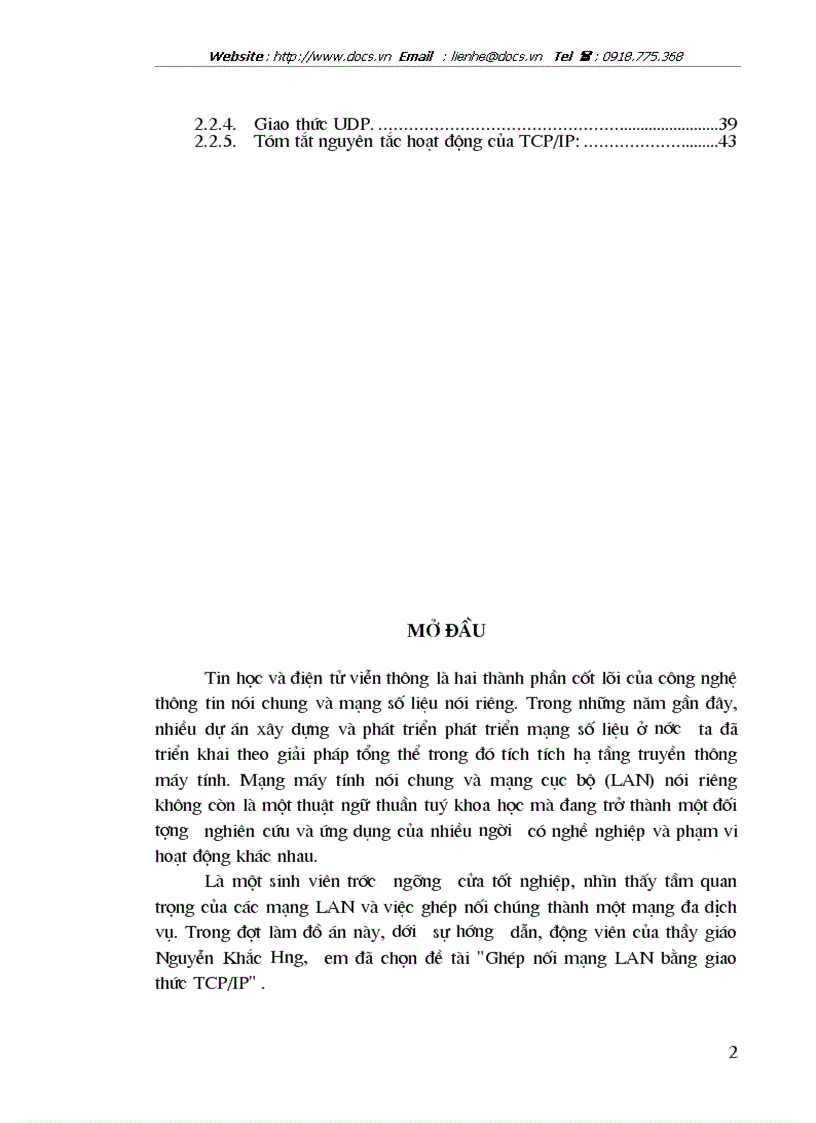 image for page Ghép nối mạng LAN bằng giao thức TCP IP