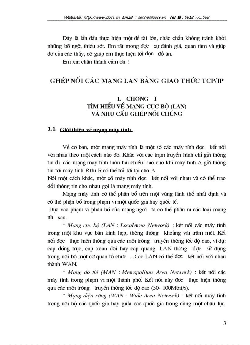 image for page Ghép nối mạng LAN bằng giao thức TCP IP