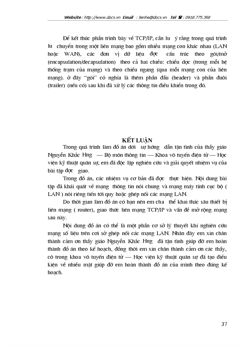 image for page Ghép nối mạng LAN bằng giao thức TCP IP