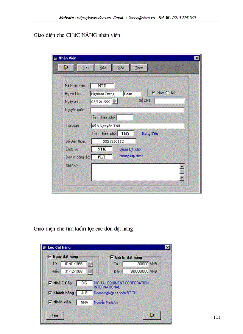image for page Sử dụng cơ sở dữ liệu Access