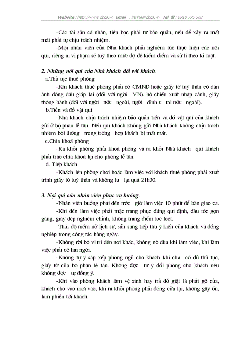 image for page Nghiệp vụ phục vụ buồng trong khách sạn