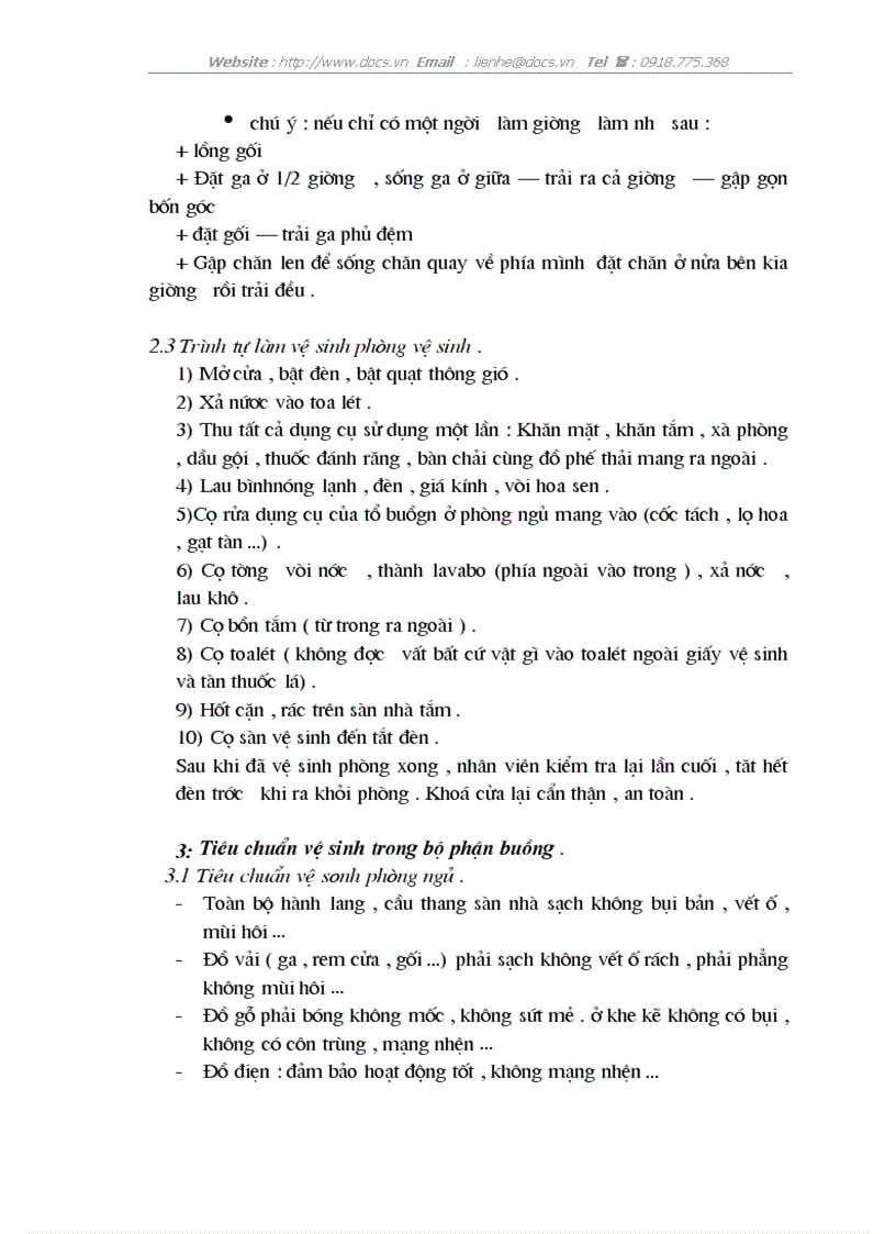 image for page Nghiệp vụ phục vụ buồng trong khách sạn