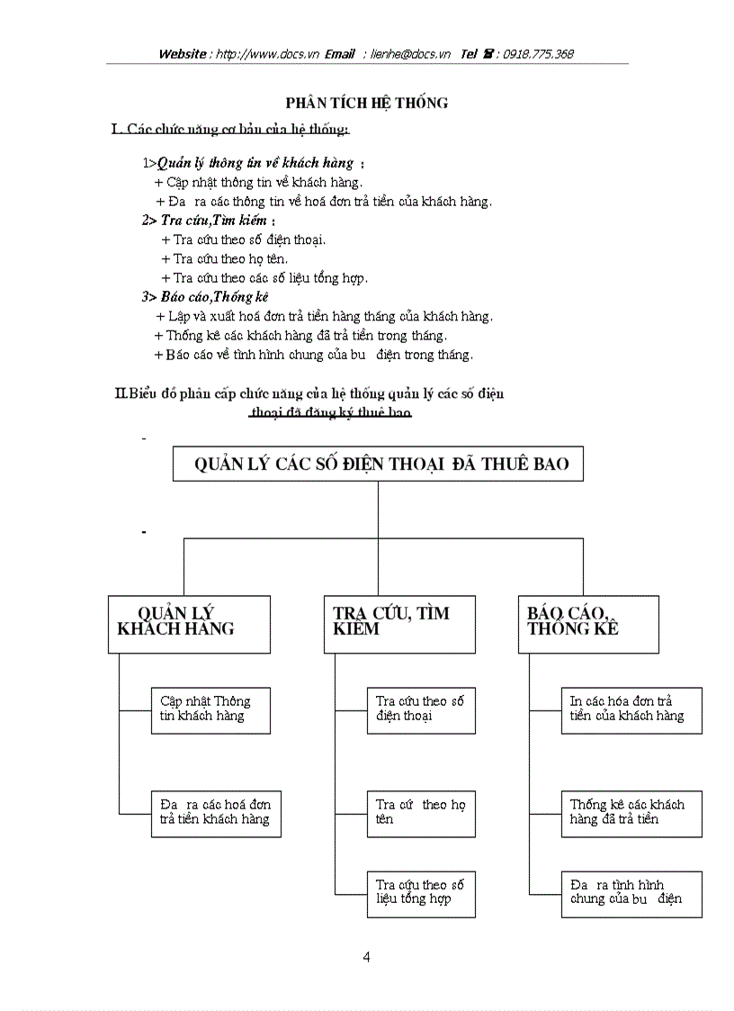 image for page Xây dựng chương trình Quản Lý Số Điện Thoại Đã Thuê Bao Tại Một Trạm Bưu cục