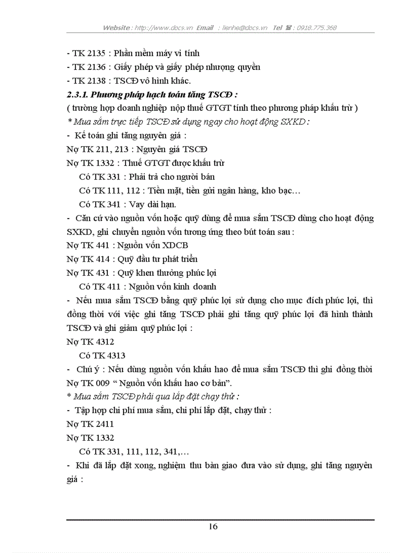 image for page Tổ chức hạch toán TSCĐ với việc quản lý và nâng cao hiệu quả sử dụng TSCĐ tại Công ty Xây dựng Hồng Hà