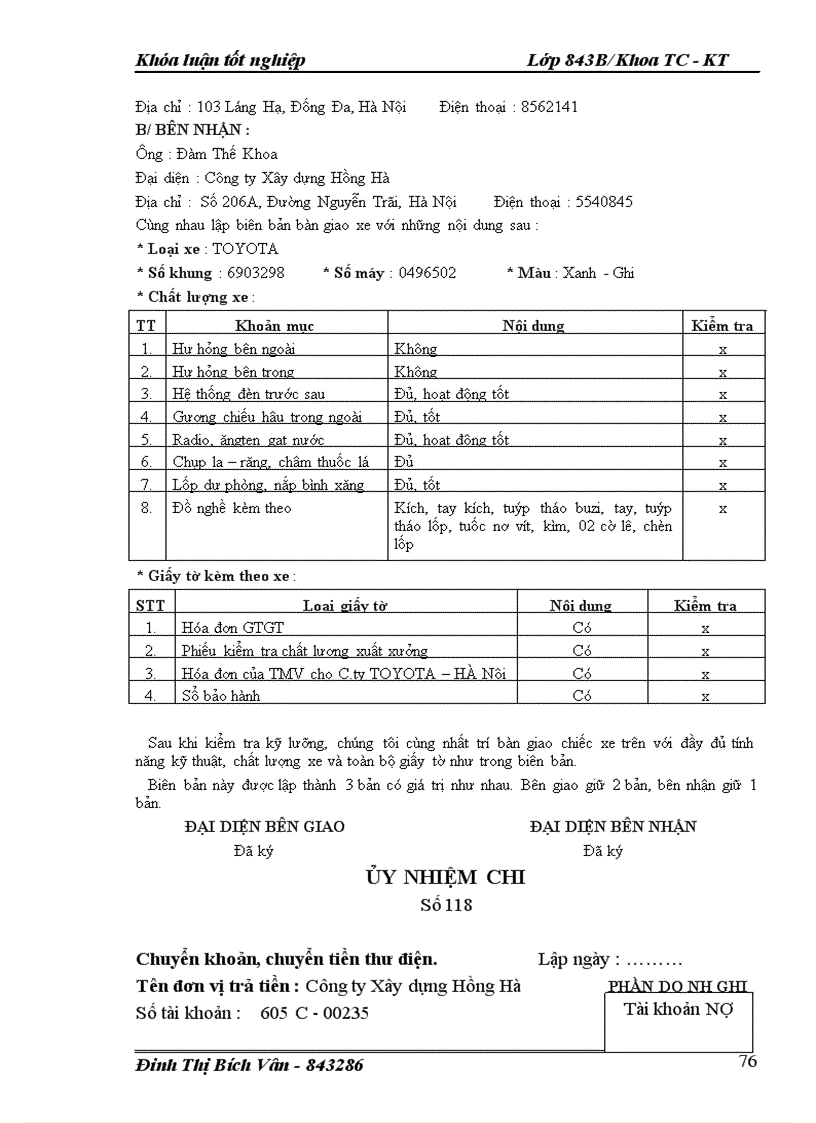 image for page Tổ chức hạch toán TSCĐ với việc quản lý và nâng cao hiệu quả sử dụng TSCĐ tại Công ty Xây dựng Hồng Hà