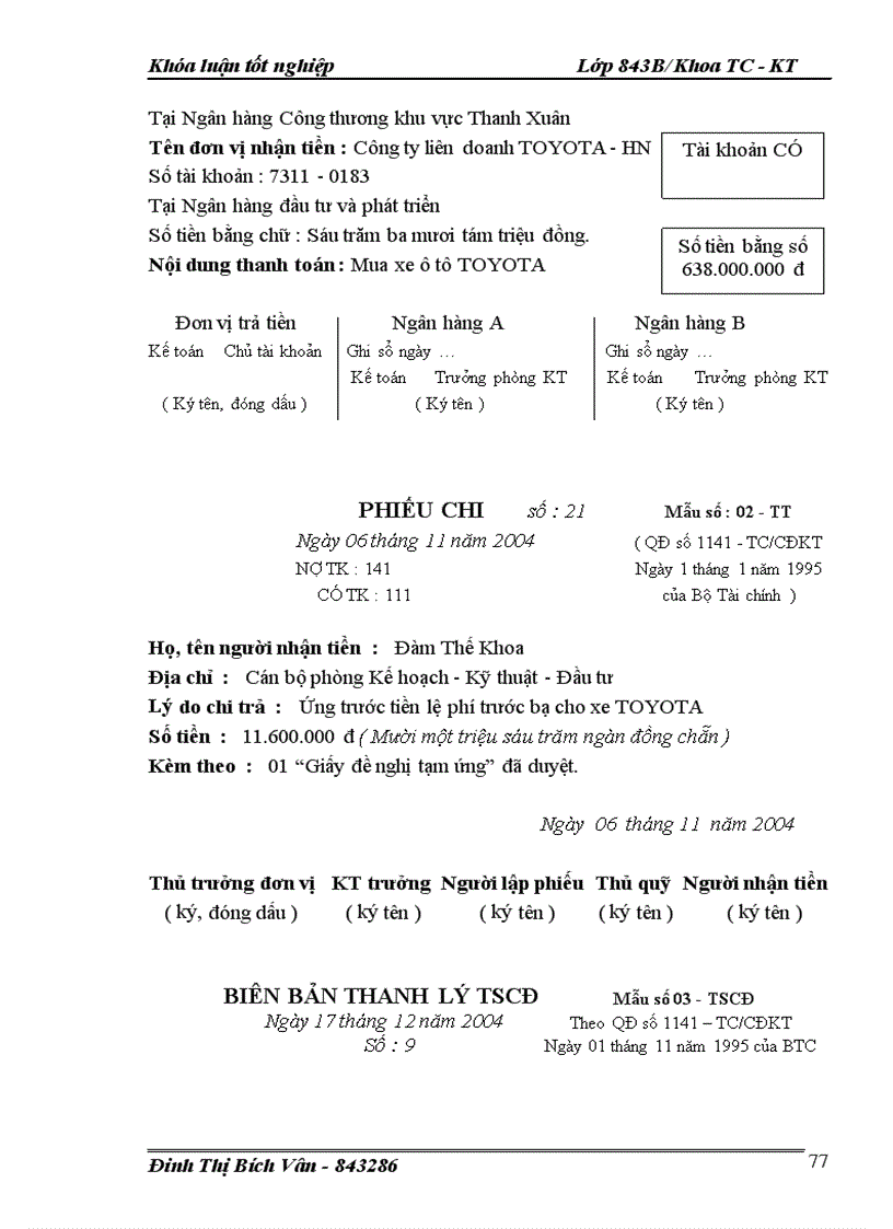 image for page Tổ chức hạch toán TSCĐ với việc quản lý và nâng cao hiệu quả sử dụng TSCĐ tại Công ty Xây dựng Hồng Hà