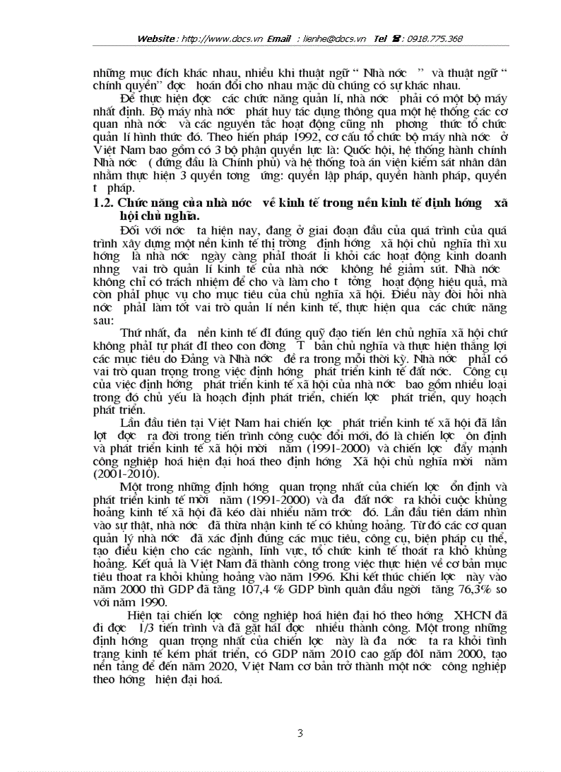 Vai trò của nhà nứơc trong việc xây dựng và phát triển nền kinh tế thị trường định hướng xã hội chủ nghĩa