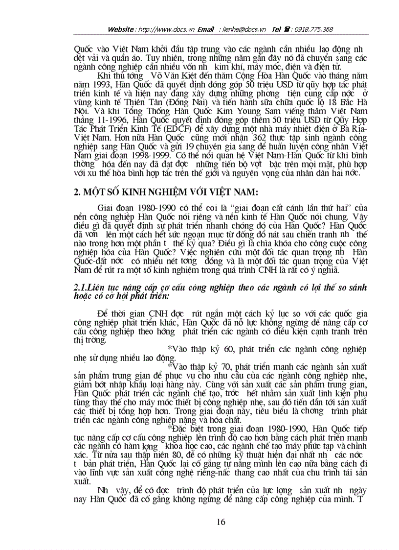 image for page Công nghiệp hóa ở Hàn Quốc một số kinh nghiệm với Việt Nam
