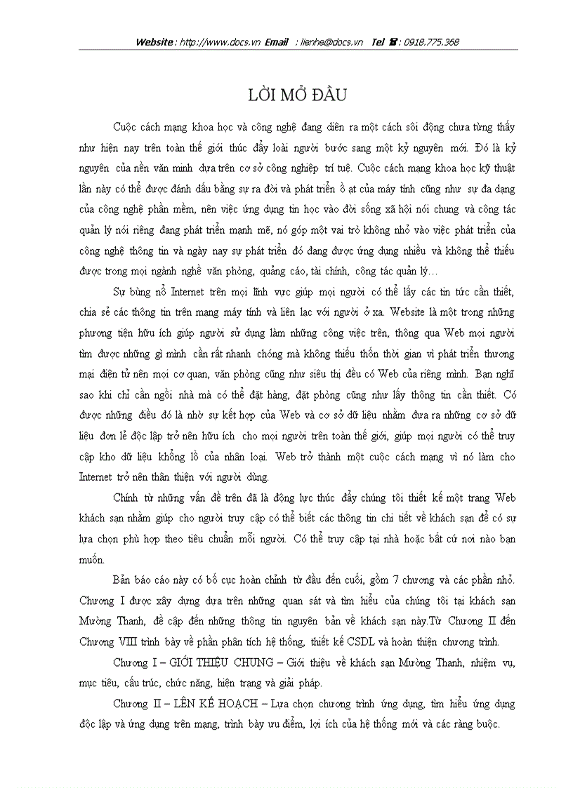 image for page Thiết kế trang web cho khách sạn Mường Thanh