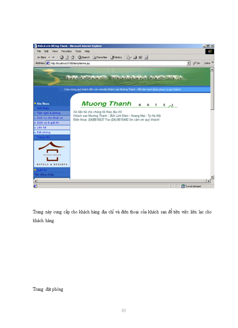 image for page Thiết kế trang web cho khách sạn Mường Thanh