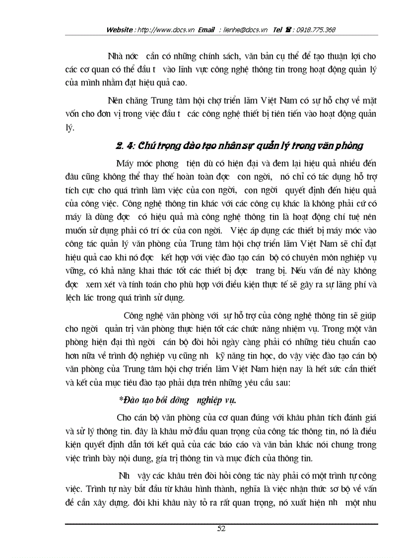 image for page Một số biện pháp nhằm nâng cao hiệu quả ứng dụng CNTT trong quản lý tại TT HCTLVN