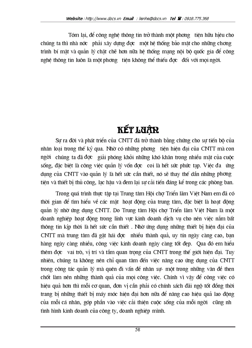 image for page Một số biện pháp nhằm nâng cao hiệu quả ứng dụng CNTT trong quản lý tại TT HCTLVN