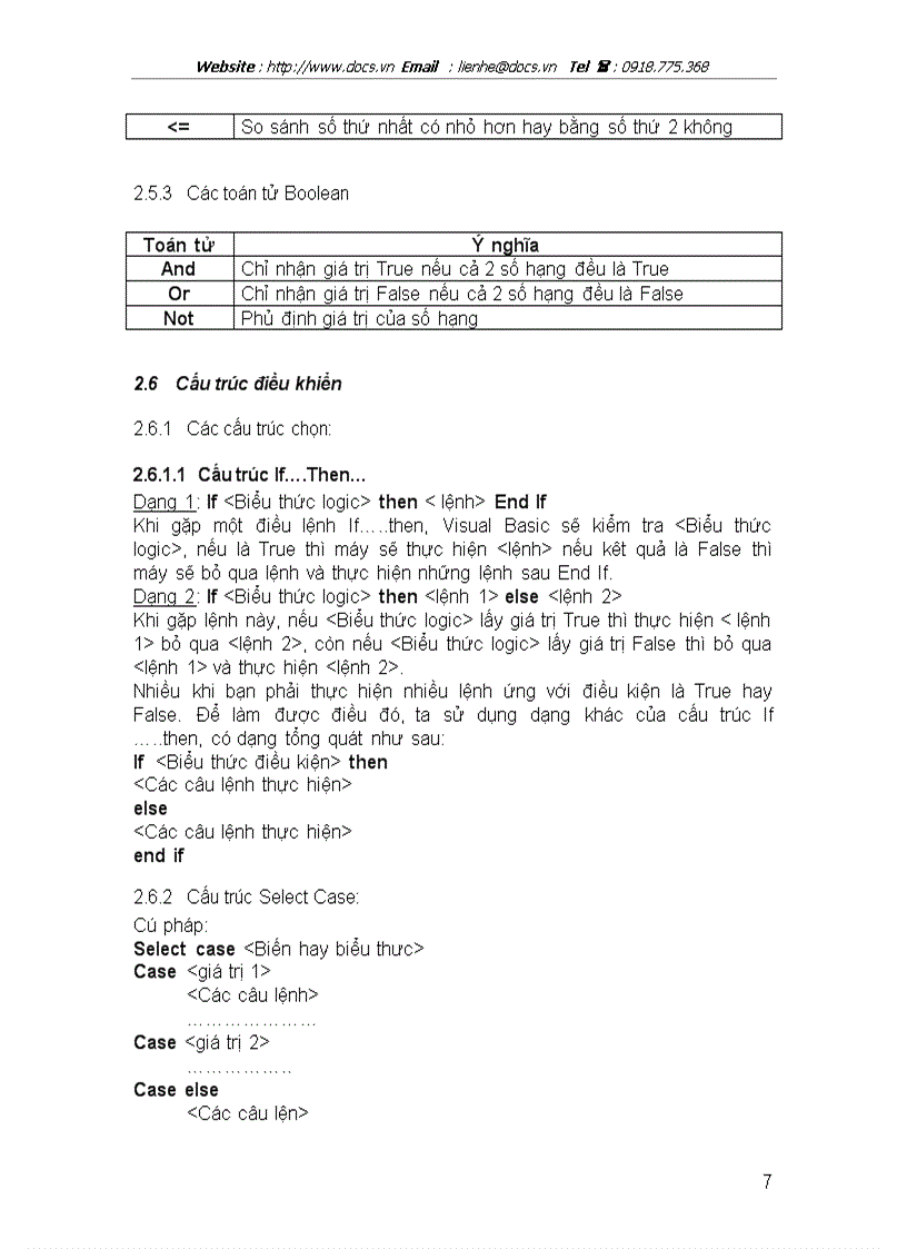 image for page Giới thiệu ngôn ngữ Visual Basic