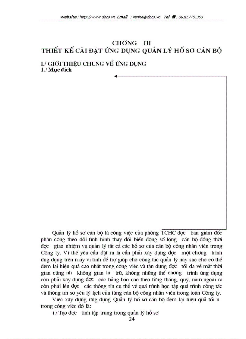 image for page Phân tích thiết kế hệ thống quản lý hồ sơ cán bộ