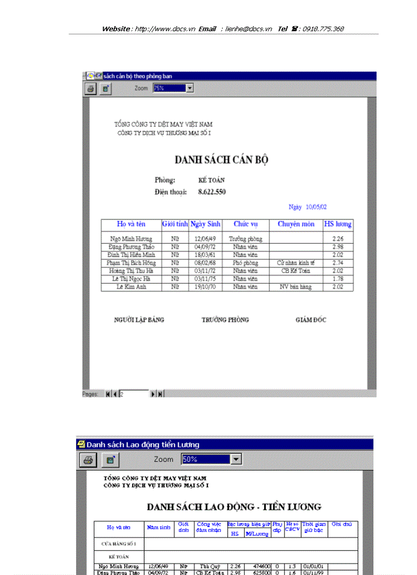 image for page Phân tích thiết kế hệ thống quản lý hồ sơ cán bộ