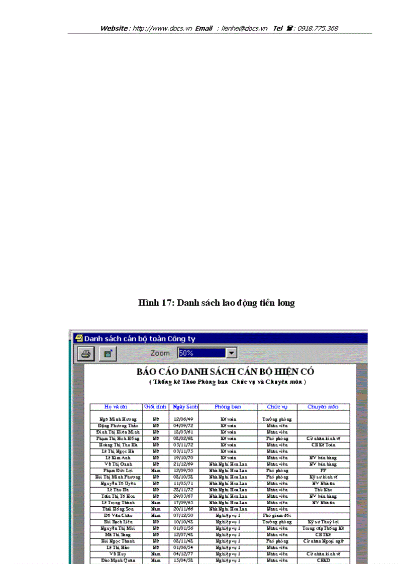 image for page Phân tích thiết kế hệ thống quản lý hồ sơ cán bộ