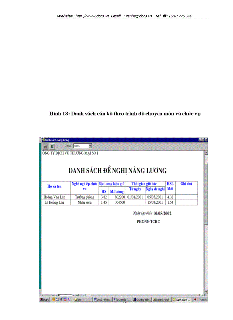 image for page Phân tích thiết kế hệ thống quản lý hồ sơ cán bộ