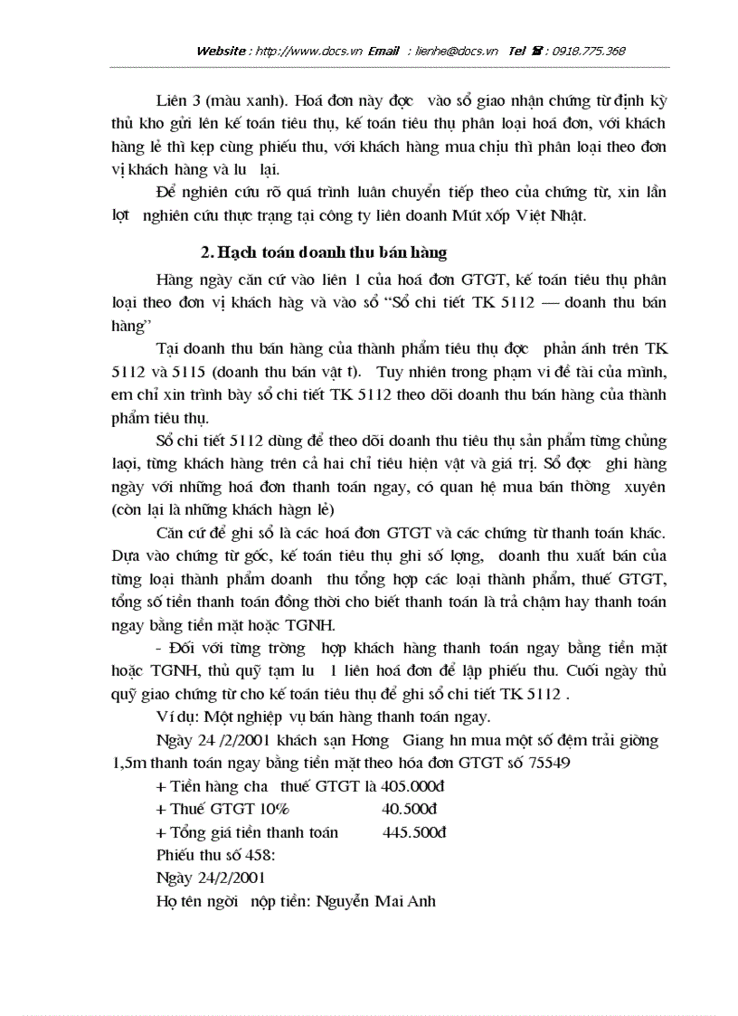 image for page Kế toán tiêu thụ và xác định kết quả tiêu thụ