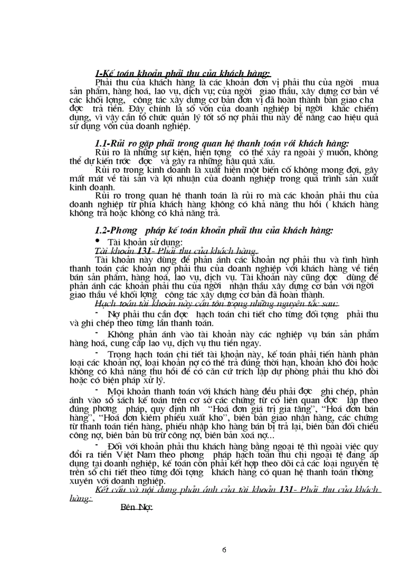 image for page Tổ chức kế toán các nghiệp vụ thanh toán phân tích tình hình và khả năng thanh toán của Xí nghiệp khảo sát xây dựng Điện I