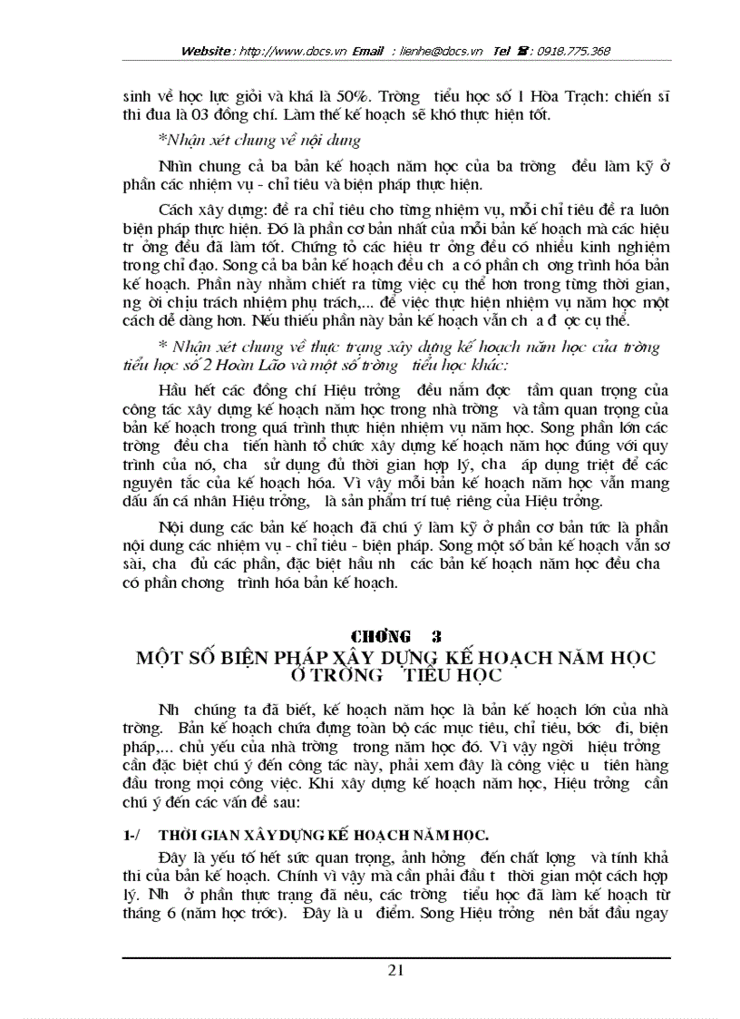 image for page 1số biện pháp xây dựng kế hoạch năm học ở trường tiểu học số 2 Hoàn Lão