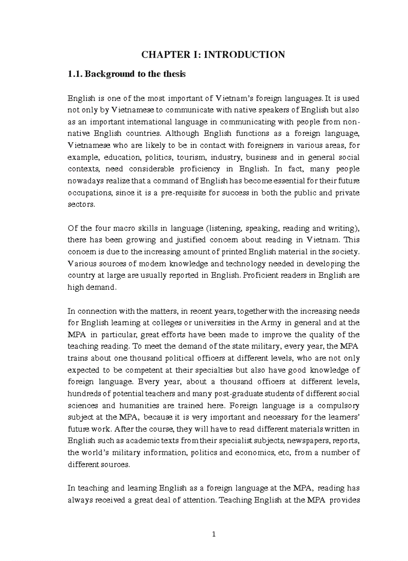 image for page An investigation tinto the reality of teaching reading to the second year students at national Economics university lt Eng gt