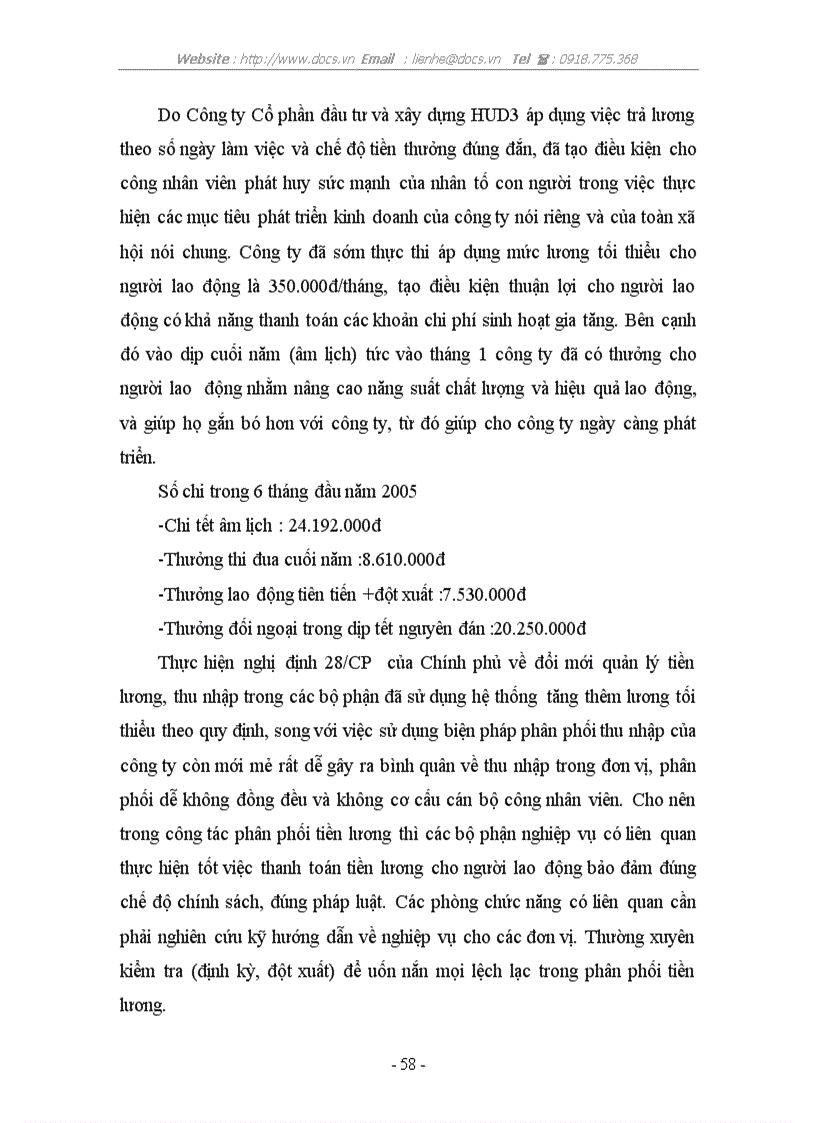 image for page Thư c tra ng kế toán tiền lương ta i Công ty cổ phần đầu tư và xây dựng HUD3