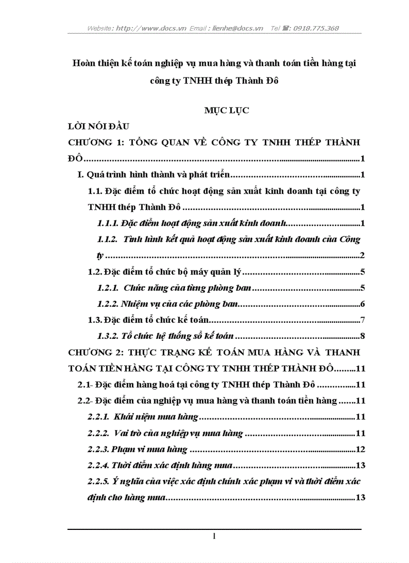 image for page Hoàn thiện kế toán nghiệp vụ mua hàng và thanh toán tiền hàng tại công ty TNHH thép Thành Đô