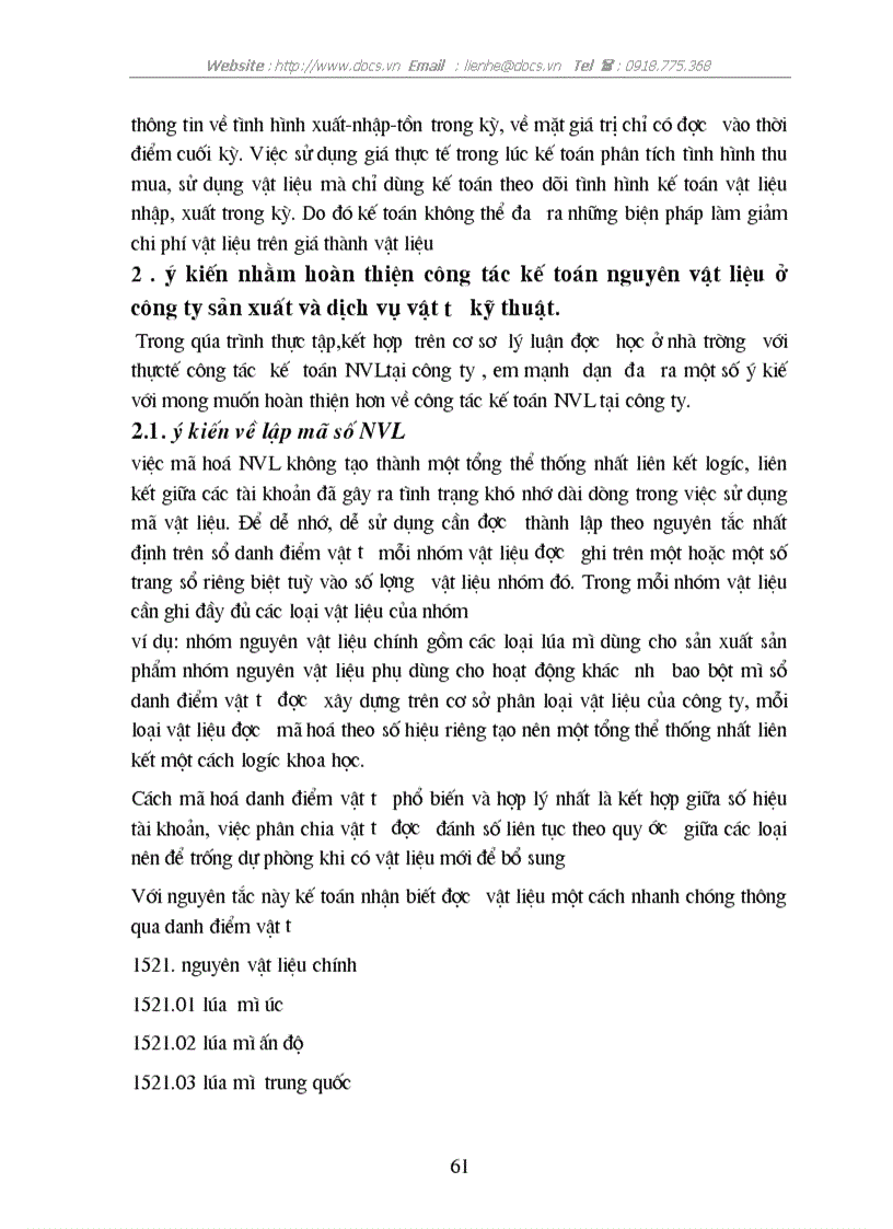 image for page Tổ chức công tác kế toán nguyên vật liệu ở công ty sản xuất và dịch vụ vật tư kỹ thuật