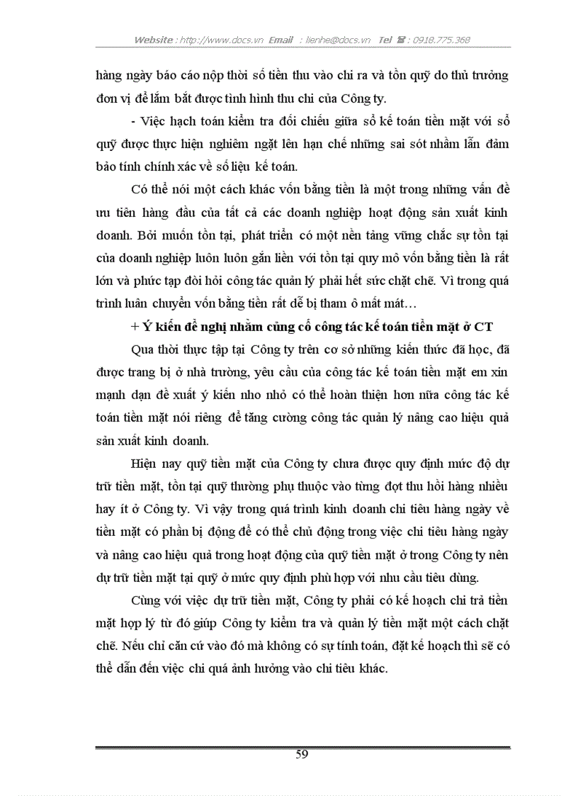 image for page Kế toán vốn bằng tiền các khoản thanh toán tại C ty CP cơ khí công nghiệp VN