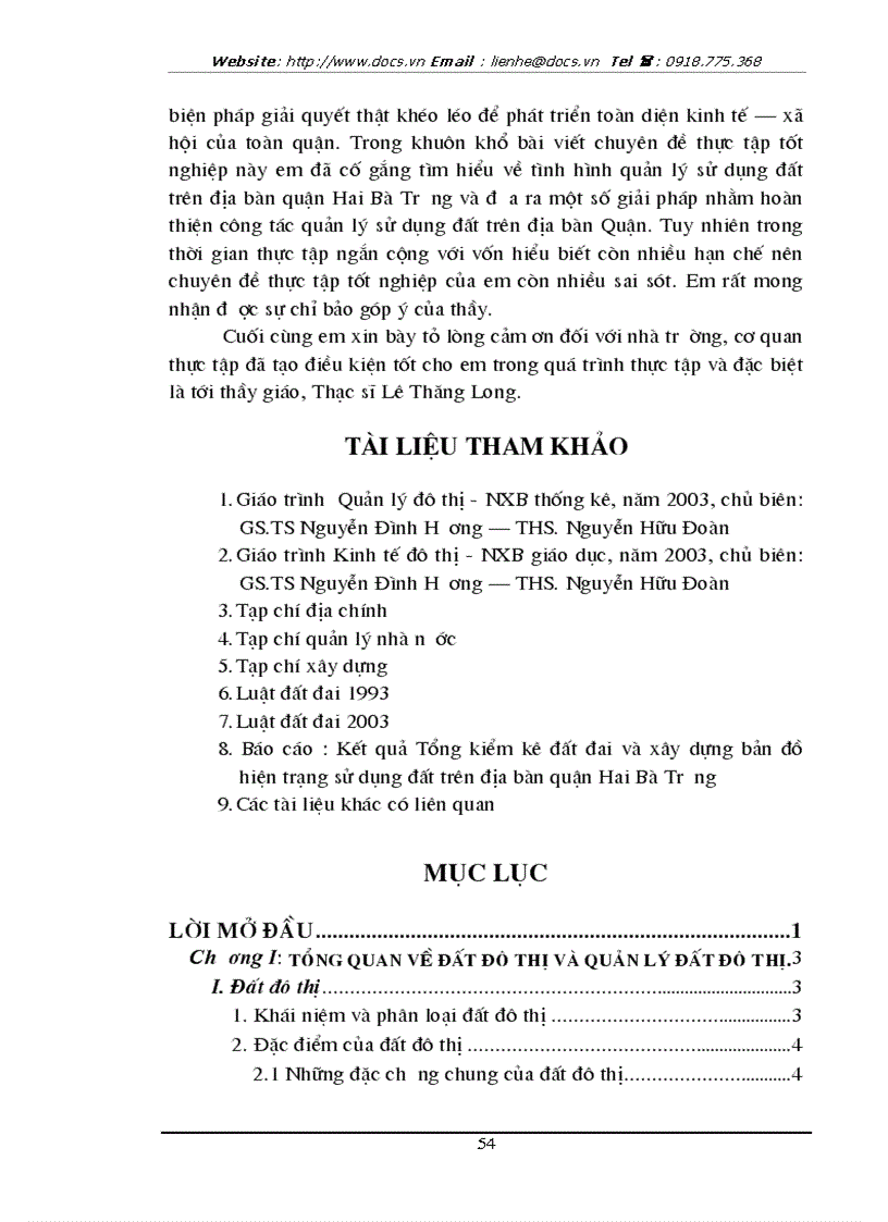 image for page Một số giải pháp hoàn thiện hoạt động quản lý sử dụng đất đô thị trên địa bàn quận Hai Bà Trưng