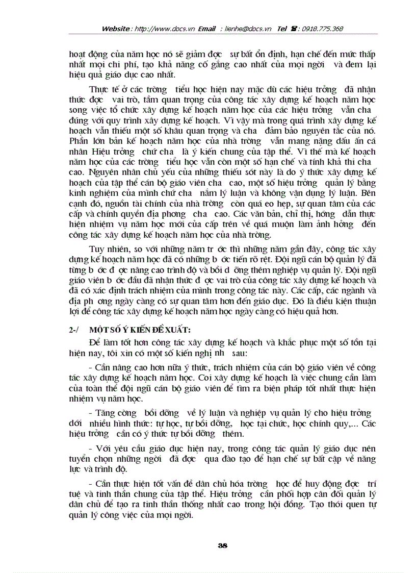 image for page Xây dựng kế hoạch năm học ở trường tiểu học số 2 Hoàn Lão