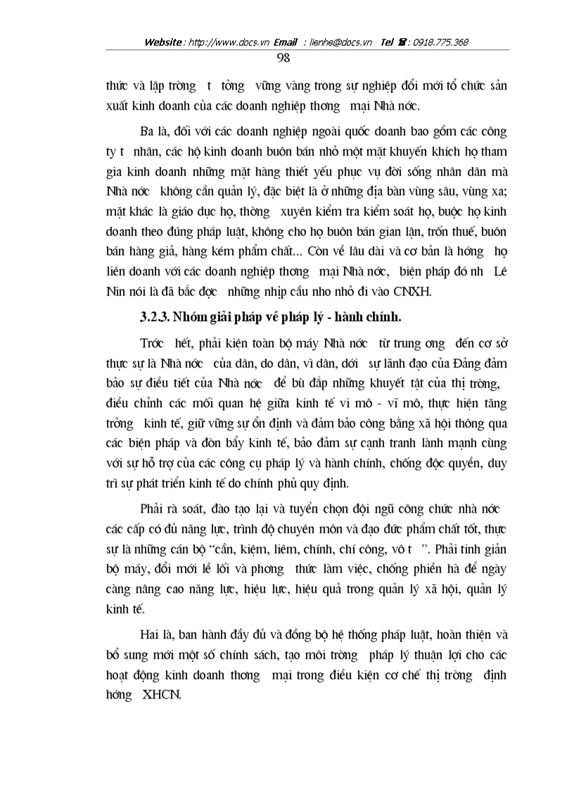 image for page Những vấn đề lí luận và thực tiễn cơ bản về định hướng XHCN trong lĩnh vực kinh doanh thương mại ở nước ta hiện nay