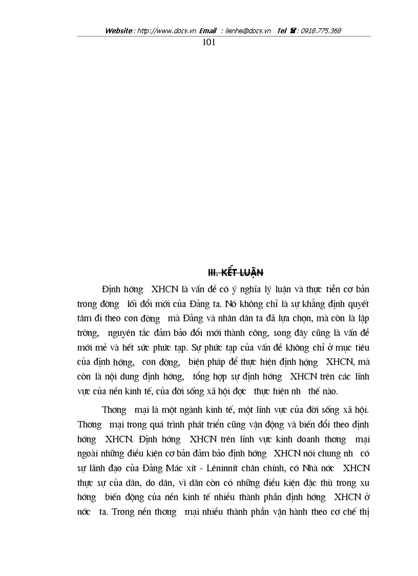 image for page Những vấn đề lí luận và thực tiễn cơ bản về định hướng XHCN trong lĩnh vực kinh doanh thương mại ở nước ta hiện nay