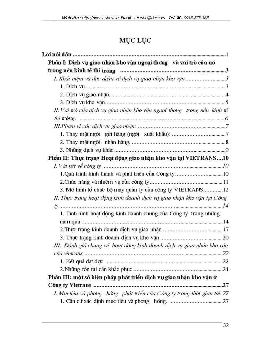 image for page Tình hình hoạt động kinh doanh dịch vụ giao nhận kho vận tại Vietrans