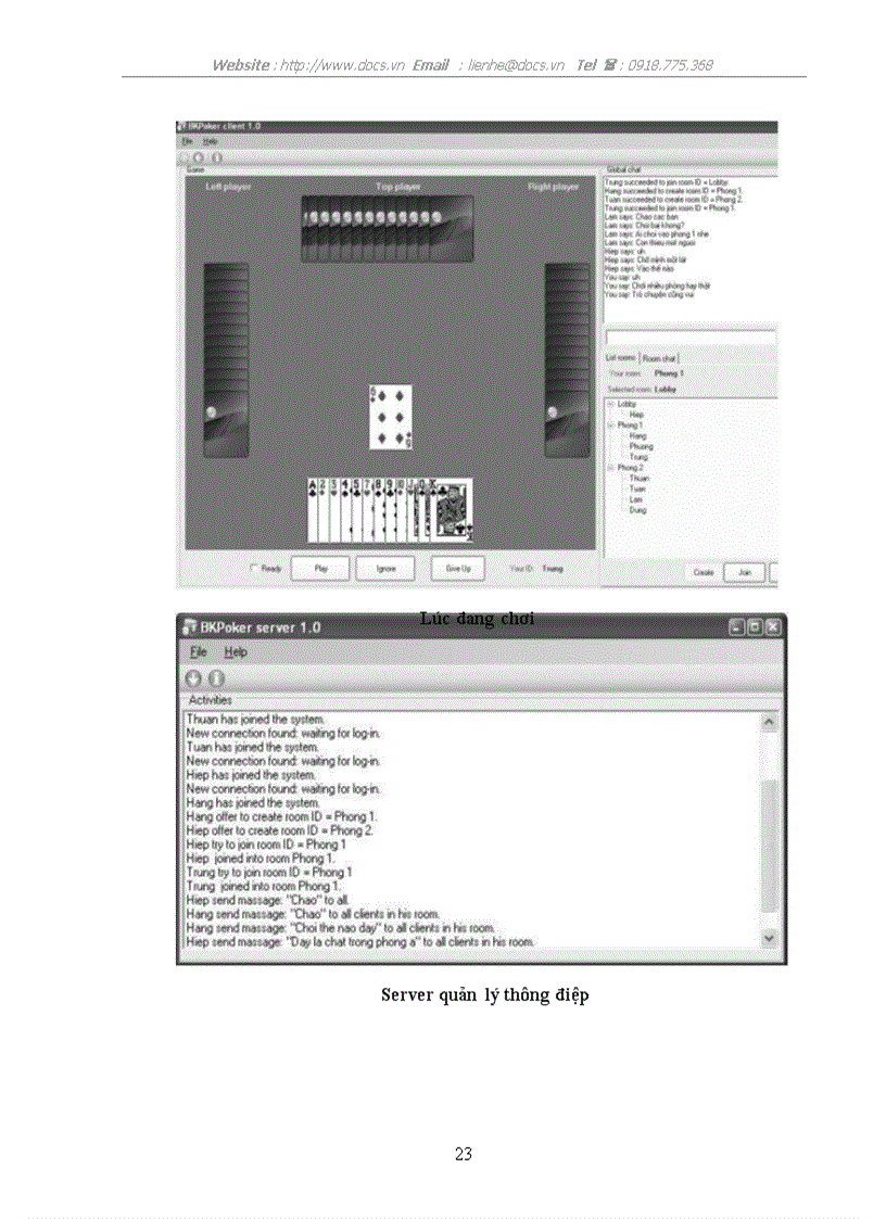 image for page Lập trình Game Đánh bài tiến lên chạy trong mạng LAN