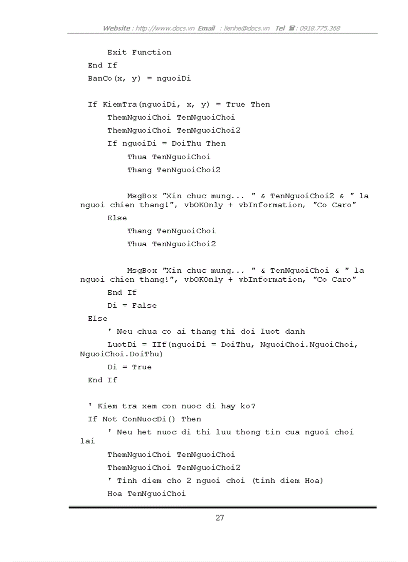 image for page Xây dựng chương trình Trò chơi cờ Caro