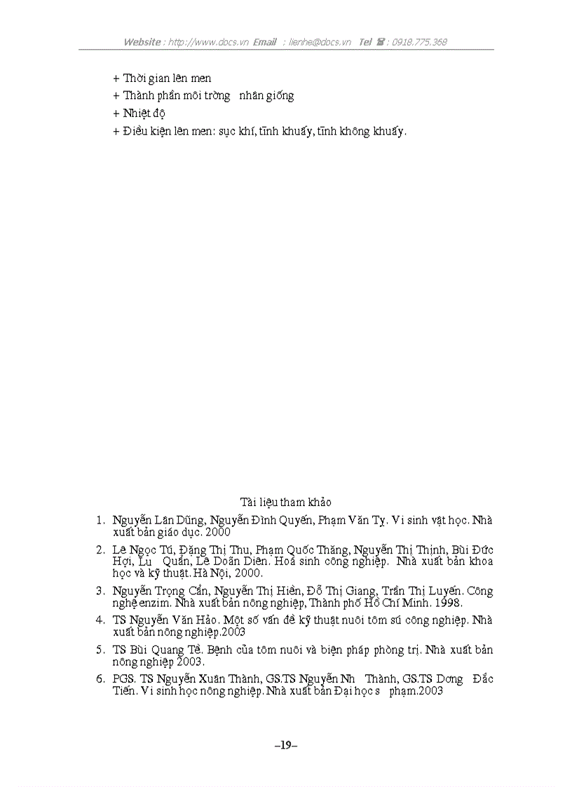image for page Ảnh hưởng của các điều kiện đến quá trình lên men tĩn chủng Bacillus sử dụng để SX chế phẩm xử lý môi trường nuôi tôm