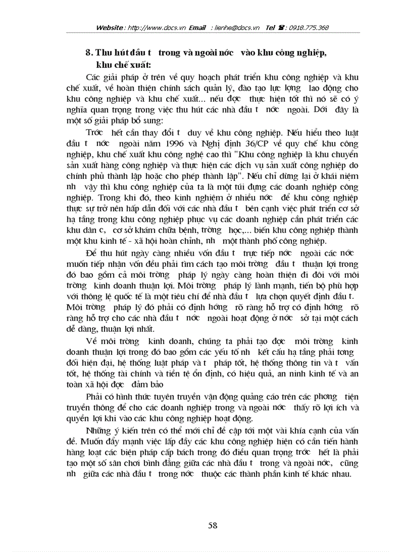 image for page Một số giải pháp nâng cao hiệu quả hoạt động của khu công nghiệp khu chế xuất ở Việt Nam