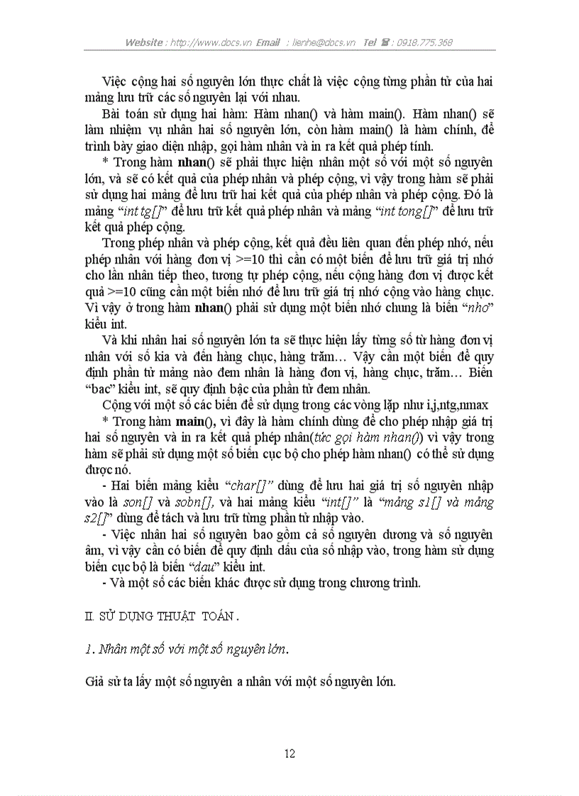 image for page Nhân hai số nguyên lớn mô tả phép nhân tay