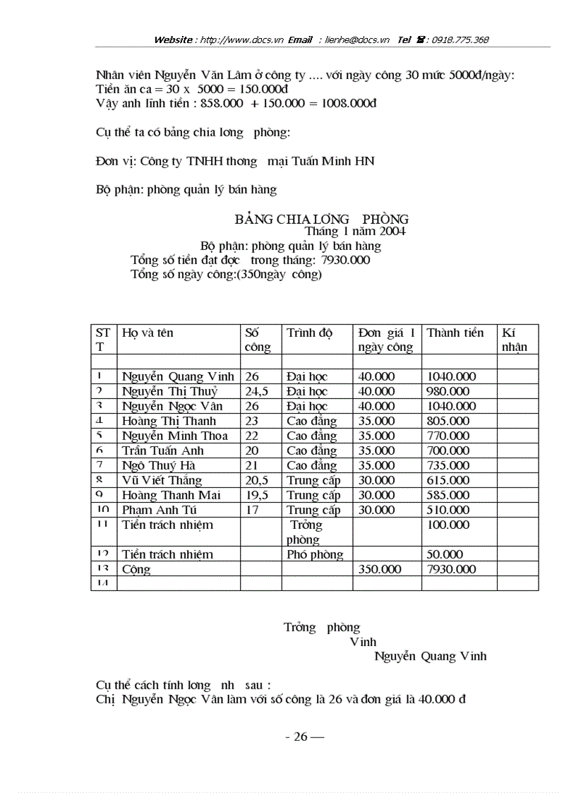image for page Kế toán tiền lương và các khoản trích theo lương tại Công ty TNHH thương mại Tuấn Minh Hà Nôị