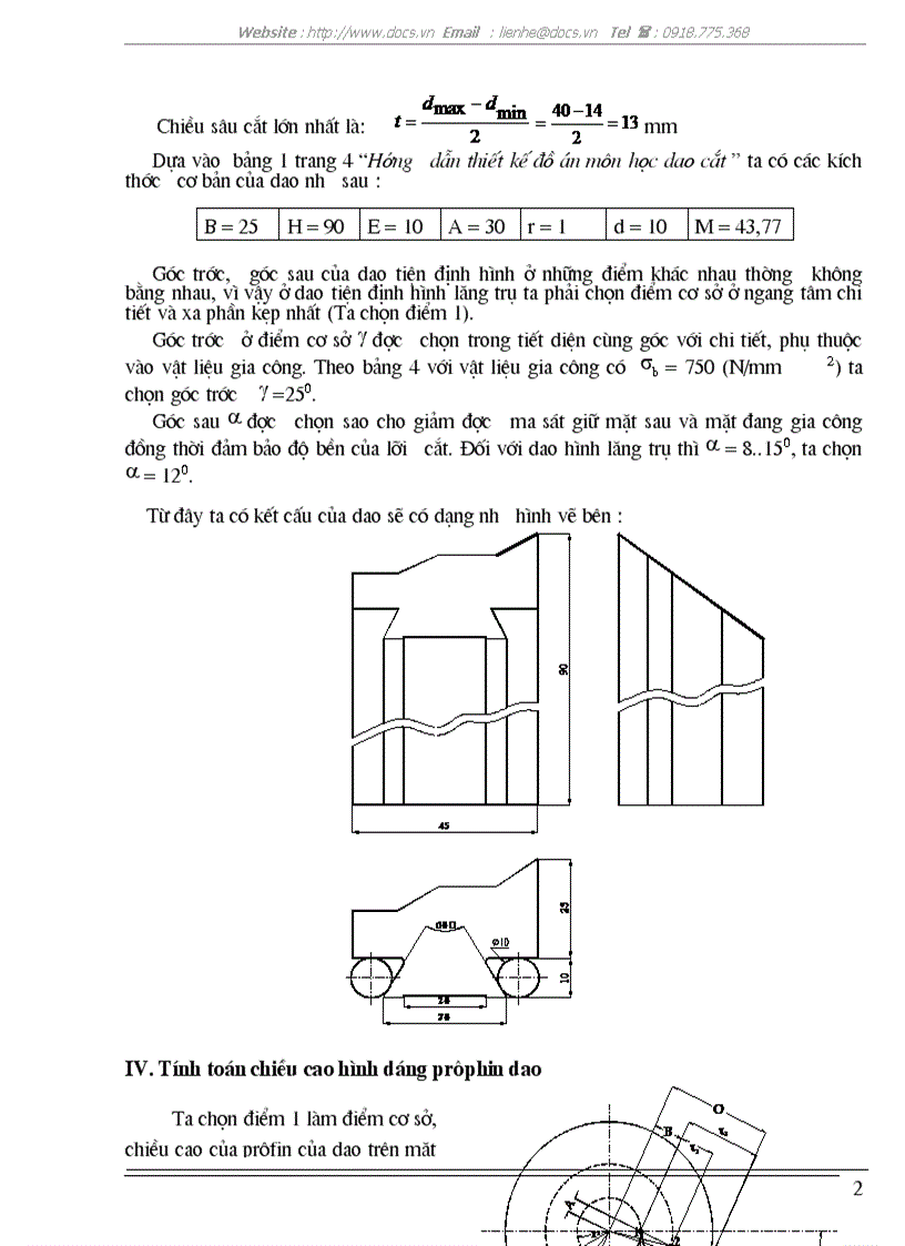 Thiết kế dụng cụ cắt kim loại