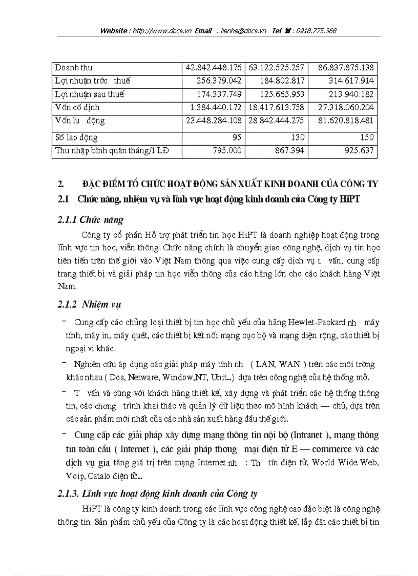 image for page Thực tế công tác tổ chức công tác kế toán tại Công ty cổ phần Hỗ trợ phát triển tin học HiPT